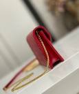 Клатч Saint Laurent Monogram Envelope Chain Wallet Red